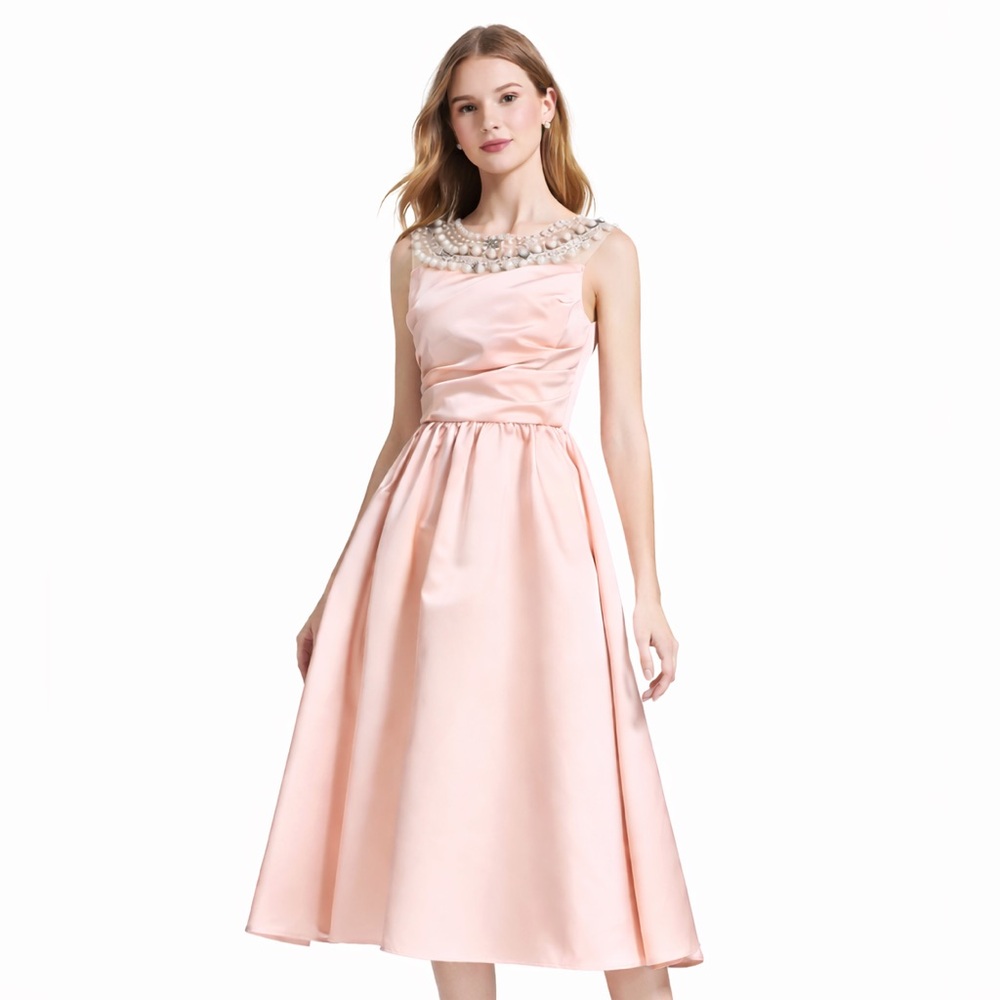 Gorgeous Silk Satin Cocktail Dress The Torie - Picture 2 of 10